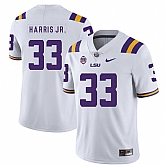 LSU Tigers 33 Todd Harris Jr. White Nike College Football Jersey Dzhi,baseball caps,new era cap wholesale,wholesale hats